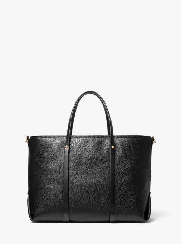 Damske Prenosná Taška Michael Kors Beck Medium Pebbled Leather Čierne - Kabelky Michael Kors Akcia | RQYEZ-8037
